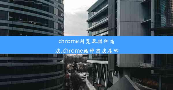 chrome浏览器插件商店,chrome插件商店在哪