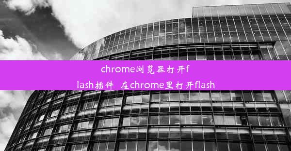 chrome浏览器打开flash插件_在chrome里打开flash