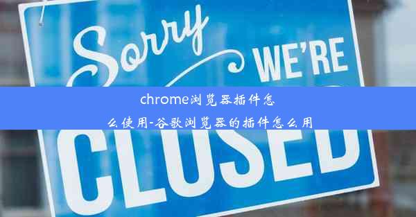 chrome浏览器插件怎么使用-谷歌浏览器的插件怎么用