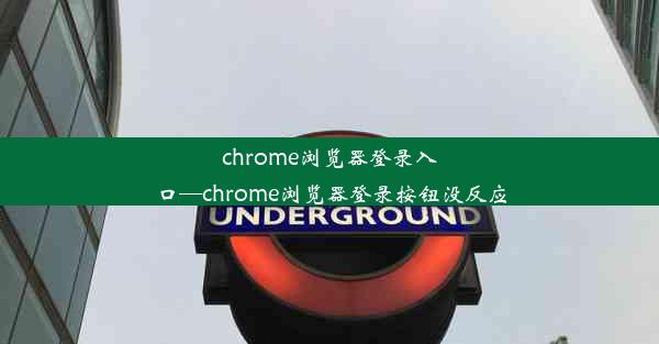 chrome浏览器登录入口—chrome浏览器登录按钮没反应