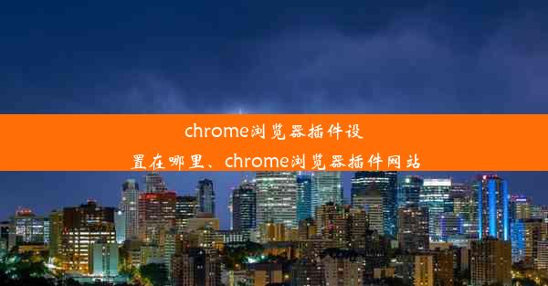 chrome浏览器插件设置在哪里、chrome浏览器插件网站