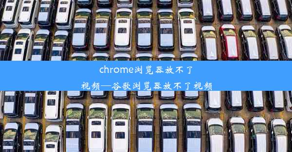 chrome浏览器放不了视频—谷歌浏览器放不了视频