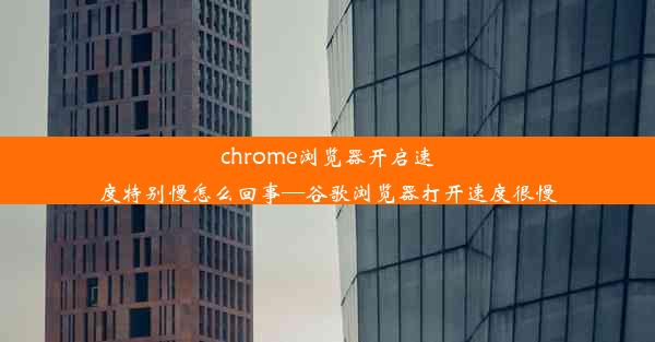 chrome浏览器开启速度特别慢怎么回事—谷歌浏览器打开速度很慢