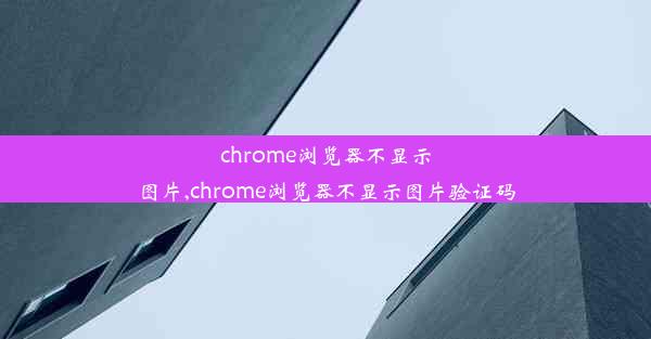 chrome浏览器不显示图片,chrome浏览器不显示图片验证码