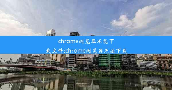 chrome浏览器不能下载文件;chrome浏览器无法下载