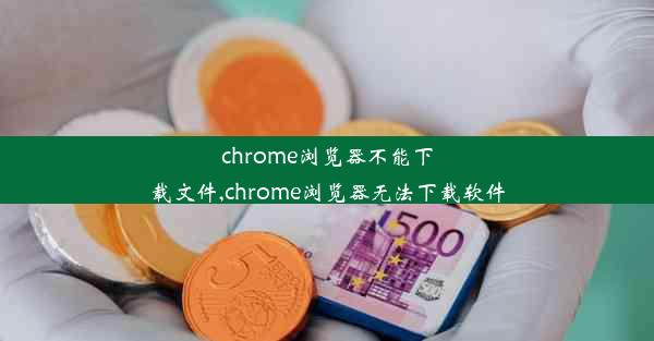 chrome浏览器不能下载文件,chrome浏览器无法下载软件