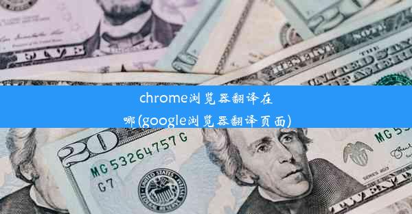 chrome浏览器翻译在哪(google浏览器翻译页面)