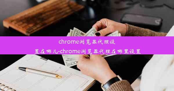 chrome浏览器代理设置在哪儿-chrome浏览器代理在哪里设置