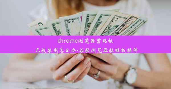 chrome浏览器剪贴板已被禁用怎么办-谷歌浏览器粘贴板插件