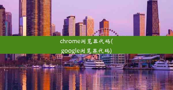 chrome浏览器代码(google浏览器代码)