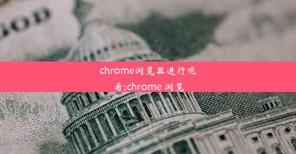 chrome浏览器进行观看;chrome 浏览