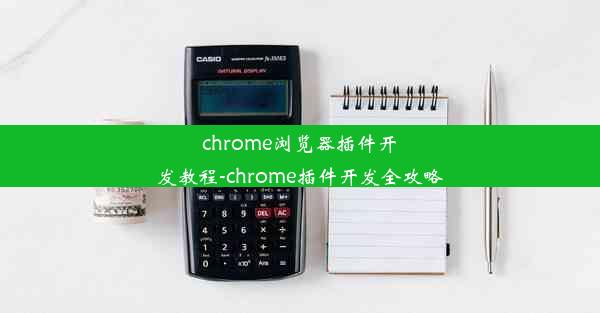 chrome浏览器插件开发教程-chrome插件开发全攻略