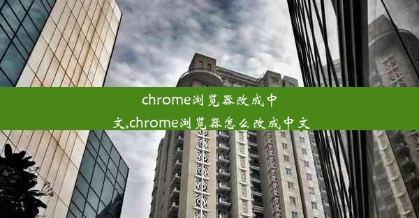 chrome浏览器改成中文,chrome浏览器怎么改成中文