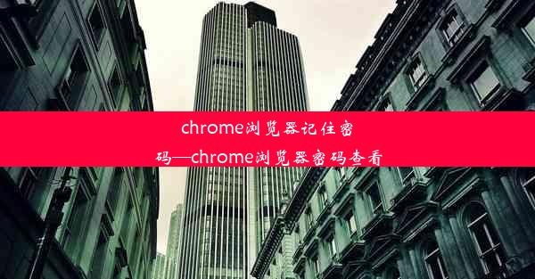 chrome浏览器记住密码—chrome浏览器密码查看