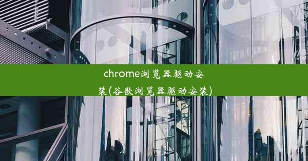 chrome浏览器驱动安装(谷歌浏览器驱动安装)