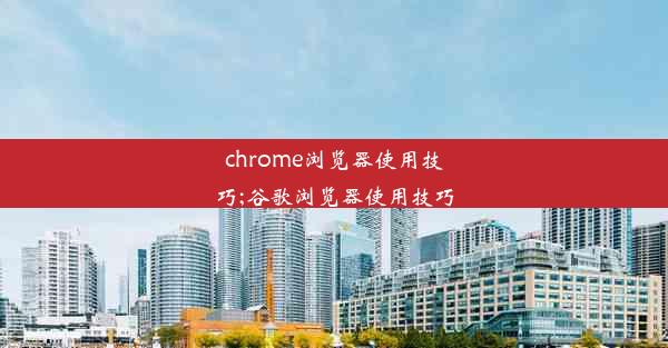 chrome浏览器使用技巧;谷歌浏览器使用技巧