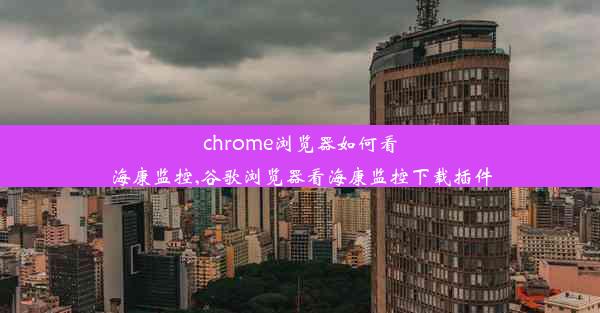 chrome浏览器如何看海康监控,谷歌浏览器看海康监控下载插件