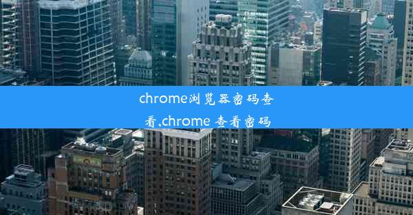 chrome浏览器密码查看,chrome 查看密码