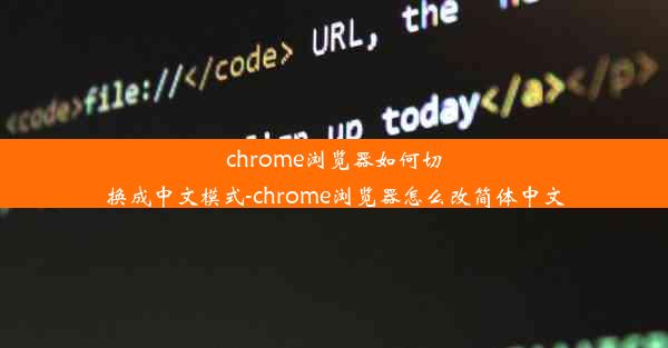 chrome浏览器如何切换成中文模式-chrome浏览器怎么改简体中文