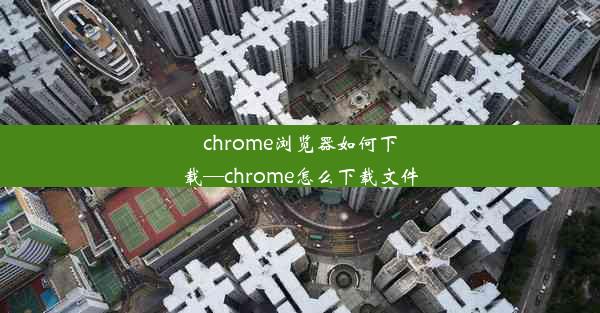 chrome浏览器如何下载—chrome怎么下载文件