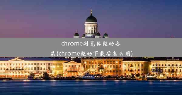 chrome浏览器驱动安装(chrome驱动下载后怎么用)