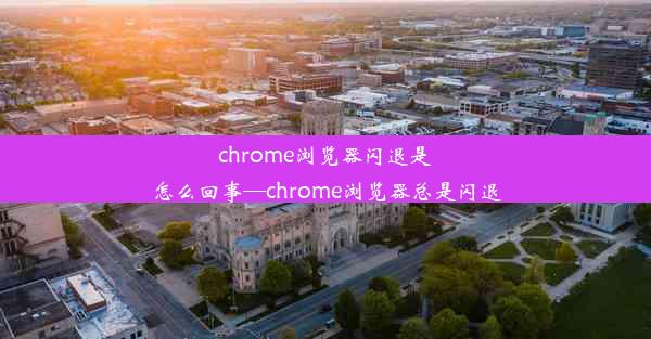 chrome浏览器闪退是怎么回事—chrome浏览器总是闪退