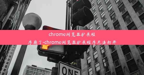 chrome浏览器扩展程序崩了-chrome浏览器扩展程序无法打开