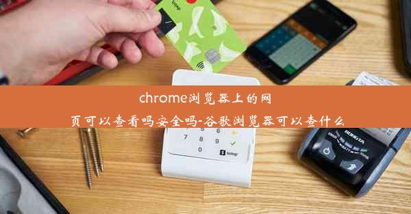 chrome浏览器上的网页可以查看吗安全吗-谷歌浏览器可以查什么