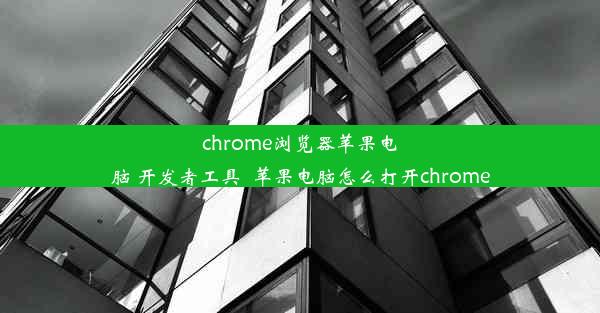 chrome浏览器苹果电脑 开发者工具_苹果电脑怎么打开chrome