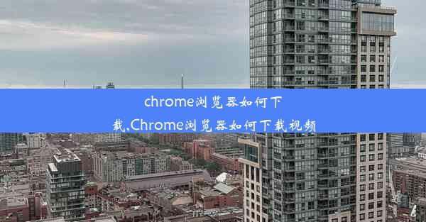 chrome浏览器如何下载,Chrome浏览器如何下载视频