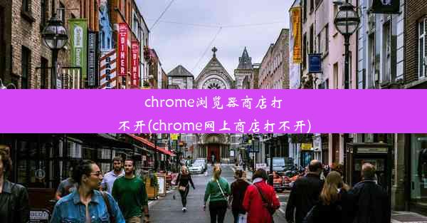 chrome浏览器商店打不开(chrome网上商店打不开)