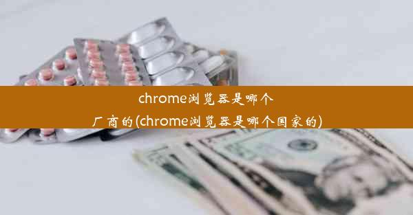 chrome浏览器是哪个厂商的(chrome浏览器是哪个国家的)