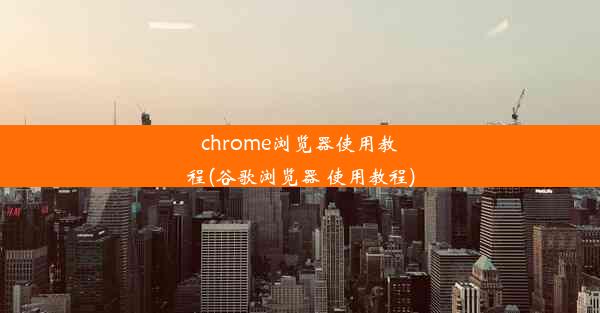 chrome浏览器使用教程(谷歌浏览器 使用教程)