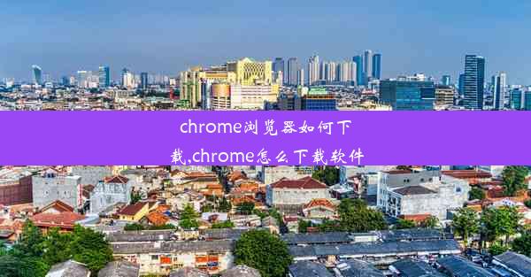 chrome浏览器如何下载,chrome怎么下载软件