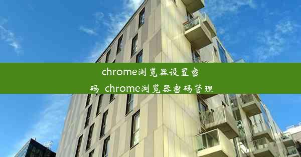 chrome浏览器设置密码_chrome浏览器密码管理