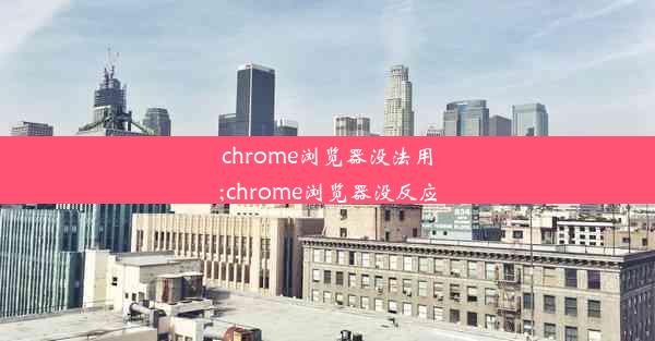 chrome浏览器没法用;chrome浏览器没反应