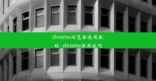 chrome浏览器使用教程_chrome使用技巧