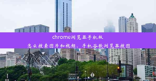 chrome浏览器手机版怎么搜索图片和视频、手机谷歌浏览器搜图