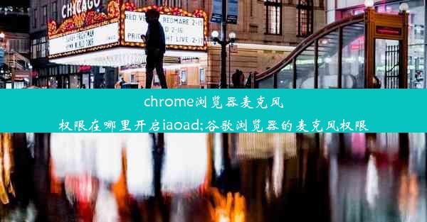 chrome浏览器麦克风权限在哪里开启iaoad;谷歌浏览器的麦克风权限