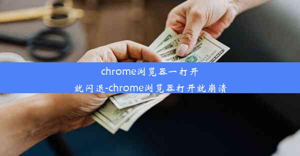 chrome浏览器一打开就闪退-chrome浏览器打开就崩溃