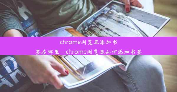 chrome浏览器添加书签在哪里—chrome浏览器如何添加书签