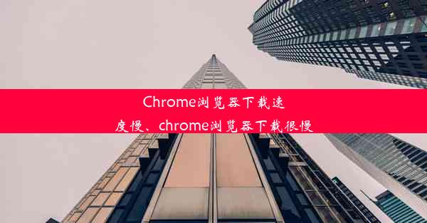 Chrome浏览器下载速度慢、chrome浏览器下载很慢