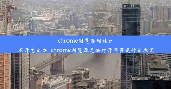 chrome浏览器网站打不开怎么办_chrome浏览器无法打开网页是什么原因