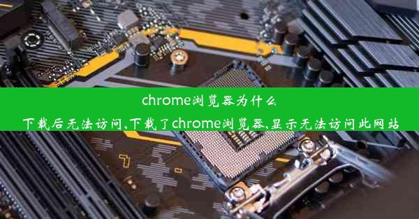 chrome浏览器为什么下载后无法访问,下载了chrome浏览器,显示无法访问此网站