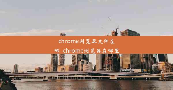 chrome浏览器文件在哪_chrome浏览器在哪里