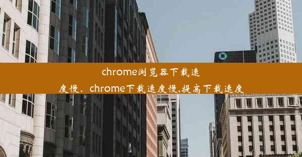 chrome浏览器下载速度慢、chrome下载速度慢,提高下载速度