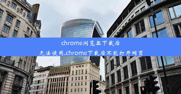 chrome浏览器下载后无法使用,chrome下载后不能打开网页