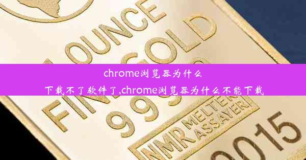 chrome浏览器为什么下载不了软件了,chrome浏览器为什么不能下载