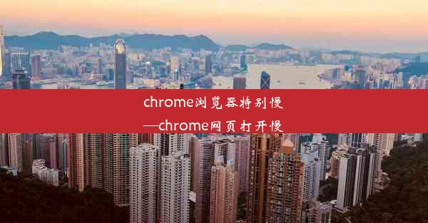 chrome浏览器特别慢—chrome网页打开慢