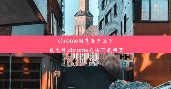 chrome浏览器无法下载文件,chrome无法下载网页